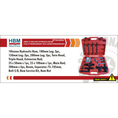 HBM Jeu d'extracteurs hydrauliques de poulies et de roulements (23 pièces) 3467