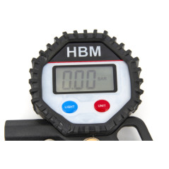 Pompe à pneu numérique HBM Avec écran LCD 0,2 - 13,8 Bar H130588