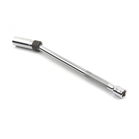 HBM Magnetic Spark Plug Wrench with Extra Long Ball Head 3/8" Inlet