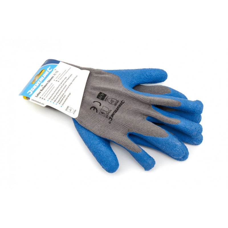 Silverline Latex Construction Gloves XL 10