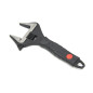 Professional 200 mm adjustable wrench from HBM with a very wide reach and a very narrow jaw.