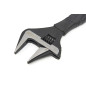 Professional 200 mm adjustable wrench from HBM with a very wide reach and a very narrow jaw.