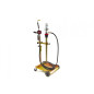 HBM mobile oil drum pump with 50 to 60 litre filling system