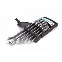 HBM 6-piece ring, ratchet, wrench set with tilting head