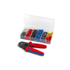 HBM 1200 Piece Cable Crimping Tool, Wire End Sleeve Clamp
