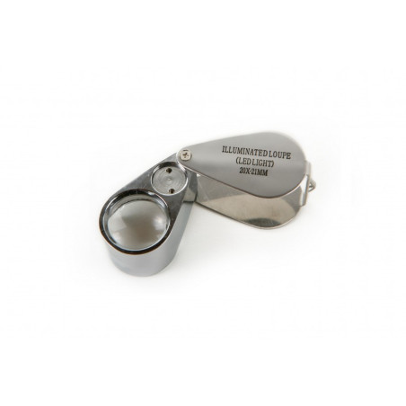 HBM Pocket Loupe / Hand Loupe 20 x Grossissement 02628