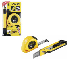 Stanley Pack promotionnel mètre ruban et cutter H132327