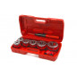 HBM 8-piece set for pipe thread 6.3 - 31 mm