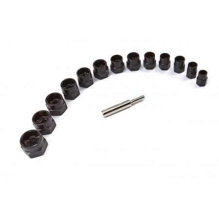 HBM Thin Bolts and Nuts Removal Kit, 14 Pieces
