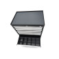 Profi 8-drawer tool cabinet HBM 88 x 58 x 100 cm black
