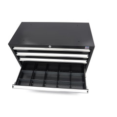 HBM Armoire à outils Profi 6 tiroirs 90 x 45 x 90 cm noir H130567