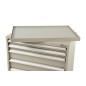 HBM tool cabinet with trays and dividers, 8 drawers, 88 x 58 x 105 cm beige
