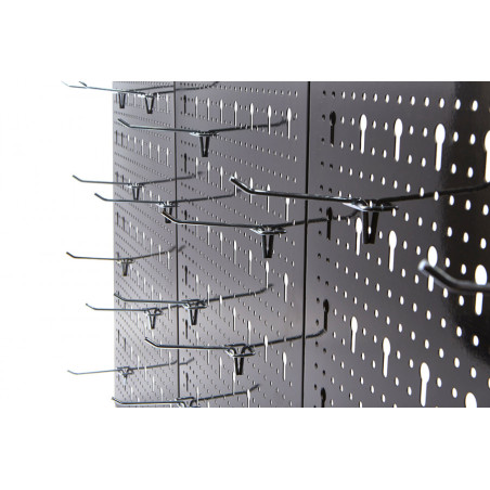 HBM steel tool holder wall panel with 18 hooks
