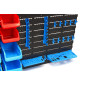 HBM Tool Storage Wall with Storage Racks and Storage Bins, 43 pieces
