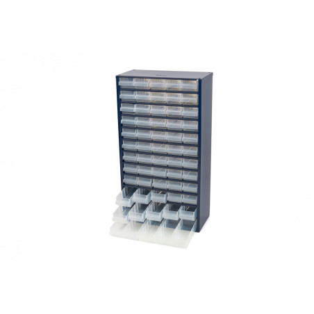 Raaco 60-Drawer Metal Cabinet with 10 Dividers