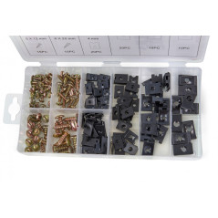 HBM Screws & Bolt Clamps 170 Pieces, Clamps with Threaded Assortment