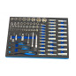 HBM Filled Tool Trolley with Door - 262 pieces