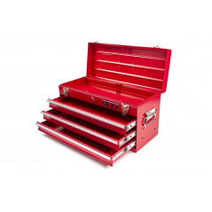 HBM Boîte à outils professionnelle 3 tiroirs - Rouge 6151