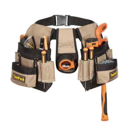 ToolPack Classic Tool Belt, Double Fasteners