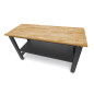 HBM 160 cm. Professional workbench with solid wood worktop