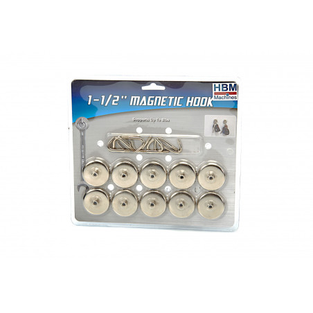 Set of 10 HBM Magnetic Hooks