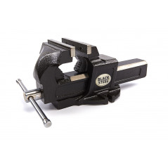 Professional 100mm black steel vise with hose clamp