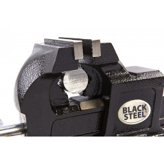 Étau professionnel en acier noir de 100 mm avec pince à tuyau 6336