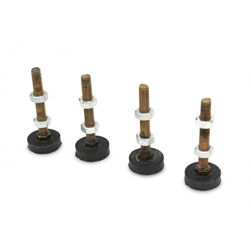 HBM Set of 4 pieces of adjustable feet, vibration dampeners, M10 thread - 100 kg per piece