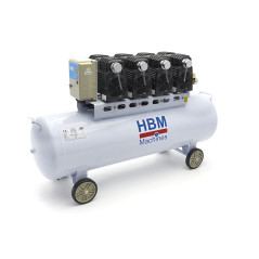 HBM Compresseur professionnel silencieux 200 litres SGS 10867